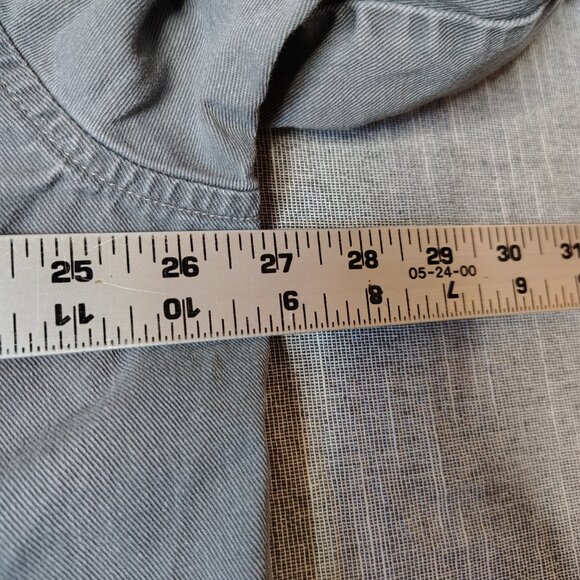 Wrangler FR Shirt Mens Size XL Gray Riggs Workwear Fire Resistant Button Down - Picture 8 of 10